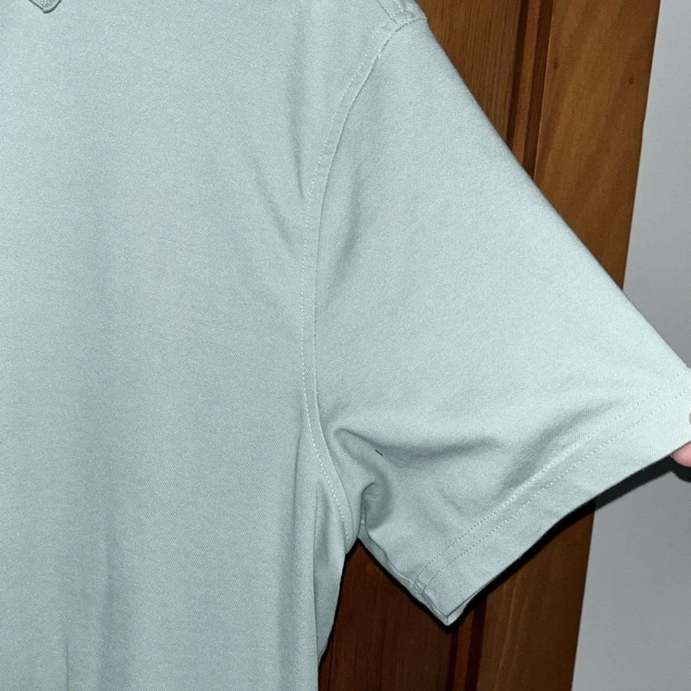 Tasso Elba Short Sleeve Polo Light Green Supima XL Like New